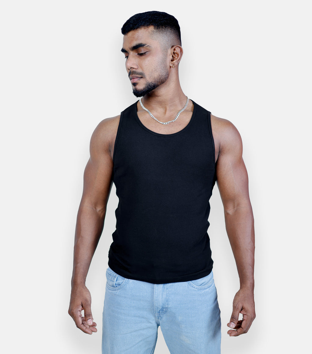 Premium Sleeveless V1 Tank Top-Black