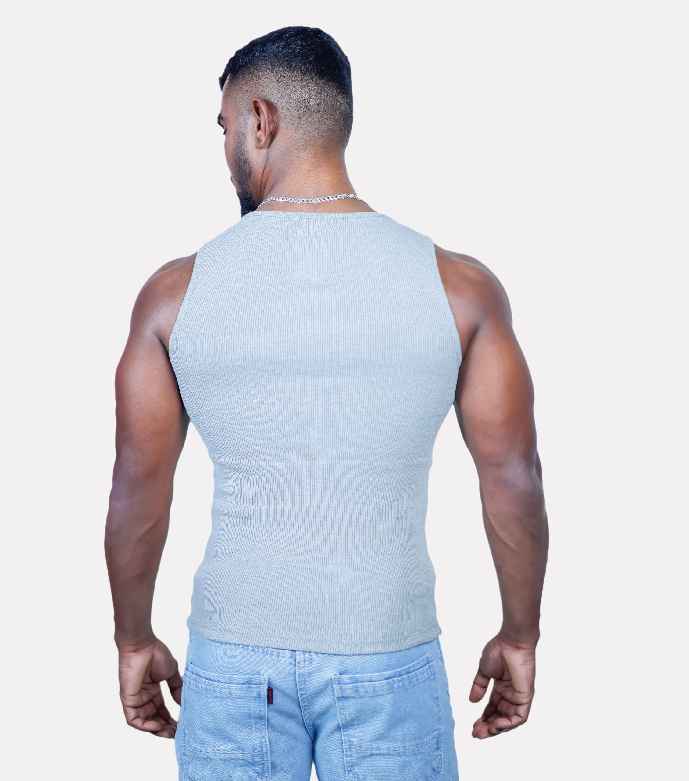 Premium Sleeveless V1 Tank Top-Grey